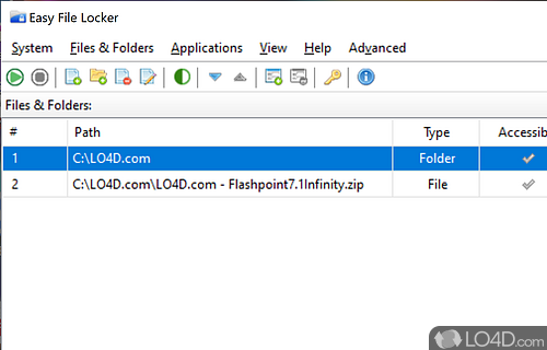 Easy File Locker Screenshot