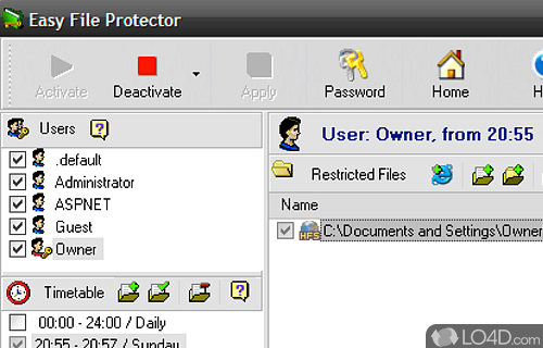 Screenshot of Easy File Protector - Only works on x86 architectures