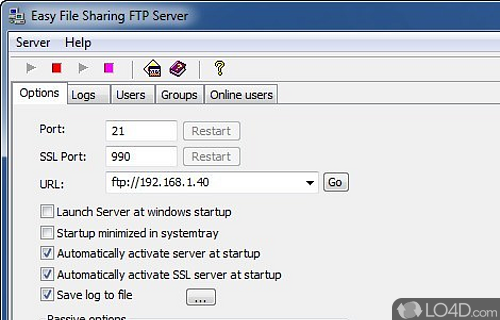 Easy File Sharing FTP Server Screenshot