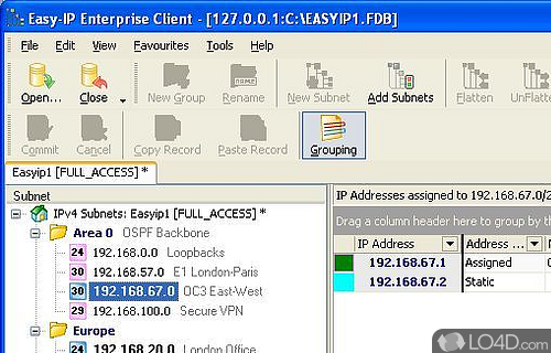 Screenshot of Easy-IP - IP gives you the quickest way ever for IP reconfiguration