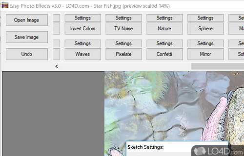 Customizable settings - Screenshot of Easy Photo Effects