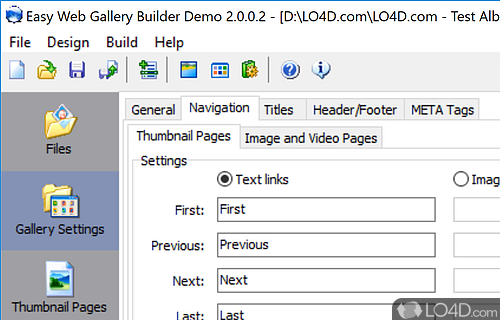 Easy Web Gallery Builder Screenshot