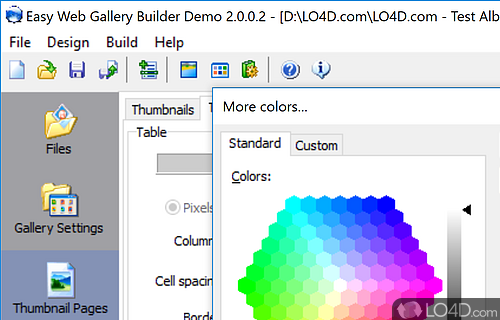 Easy Web Gallery Builder screenshot