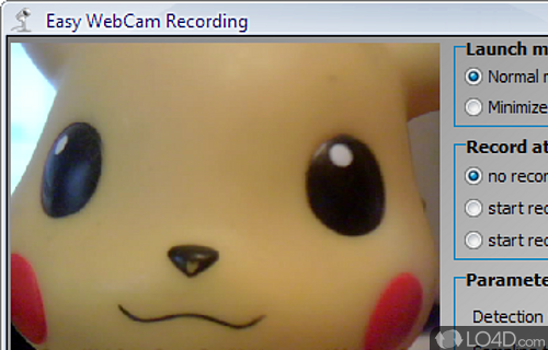 A webcam recording free software for your Windows Desktop - Screenshot of Easy WebCam Recording