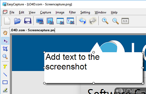 Capture anything on your screen and edit it with filters, effects and some fun clipart - Screenshot of EasyCapture