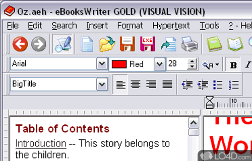 eBooksWriter LITE Screenshot