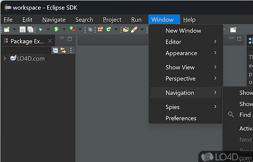 Eclipse SDK screenshot