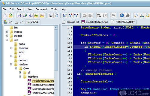 Screenshot of Text Editor Pro - Process not only text or HTML files, but also Python, Perl, Ruby or Fortran