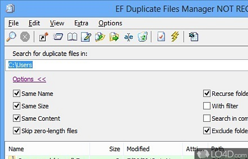 EF Duplicate Files Manager Screenshot