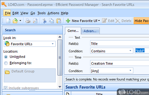 Efficient Password Manager screenshot