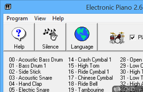 Use an abundance of sound effects - Screenshot of Electronic Piano