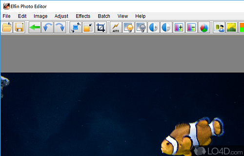 Image editor and optimizer with special effects - Screenshot of Elfin Photo Editor