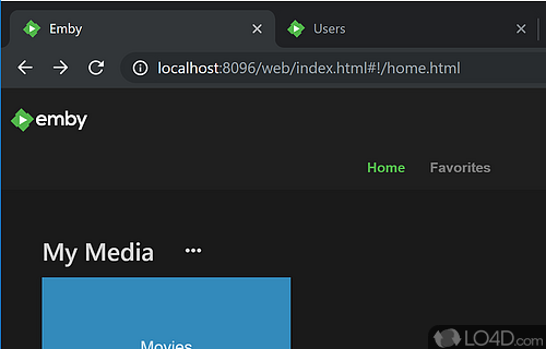 Media server that use to organize entire video, audio - Screenshot of Emby Server