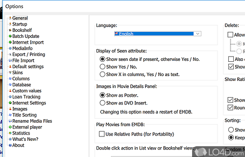 Makes it extremely easy for you to manage your movie collection - Screenshot of EMDB