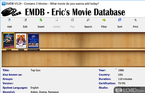 EMDB Screenshot