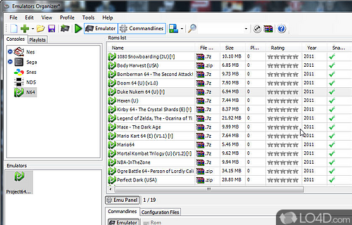 Emulators Organizer Screenshot