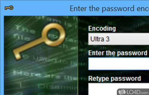 User interface - Screenshot of Encoding Decoding Free