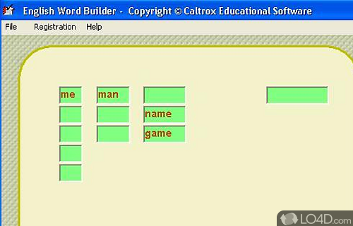 English Word Builder Screenshot