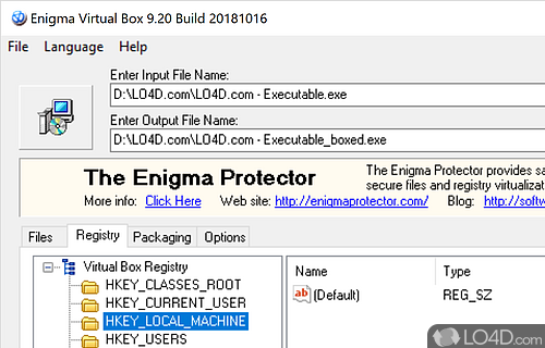 Enigma Virtual Box Screenshot