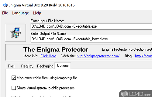 The Ultimate Space Saver - Screenshot of Enigma Virtual Box