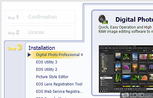 EOS Digital Solution Disk Software screenshot