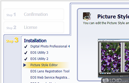 EOS Digital Solution Disk Software screenshot