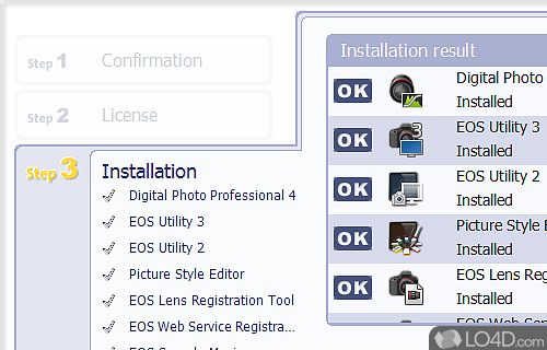 EOS Digital Solution Disk Software screenshot