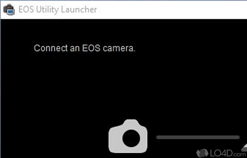 Communicate with the camera - Screenshot of EOS Utility