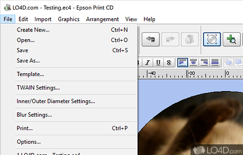 Epson Print CD screenshot