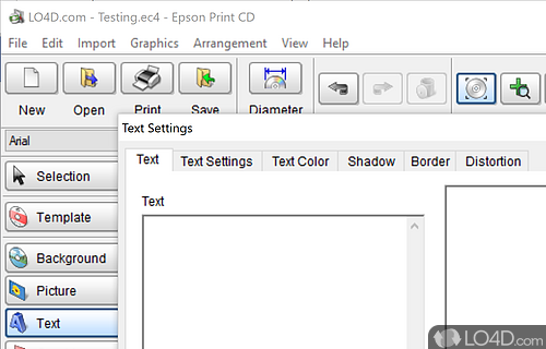 Epson Print CD screenshot