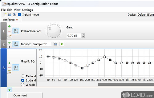 Lightweight - Screenshot of Equalizer APO