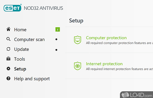A fast, high-performance antivirus - Screenshot of ESET NOD32 Antivirus