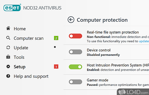Reliable and efficient - Screenshot of ESET NOD32 Antivirus