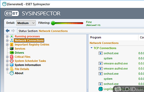 Analyze your system for all types of errors - Screenshot of ESET SysInspector