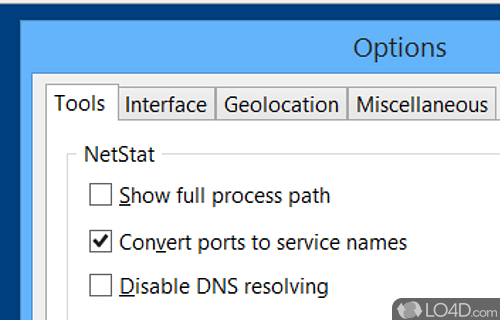 NetStat - Screenshot of Essential NetTools