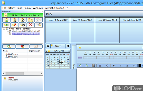 esyPlanner Screenshot