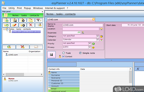 esyPlanner Screenshot