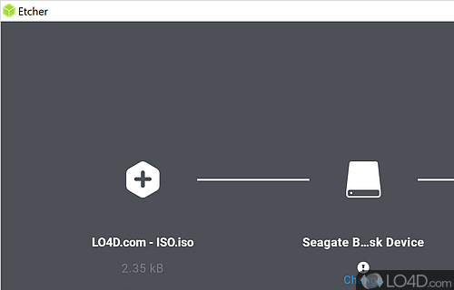 Intuitive image burner for SD cards and USB drives - Screenshot of Etcher Portable