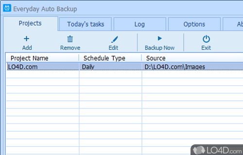 Everyday Auto Backup Screenshot