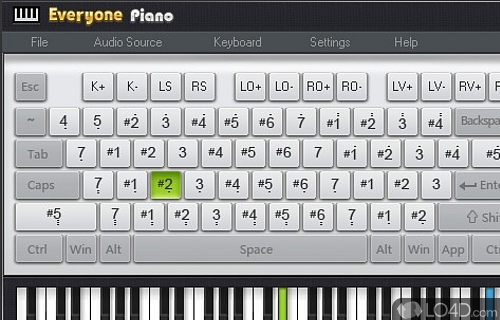 Screenshot of Everyone Piano - To simulate playing a piano on PC keyboard