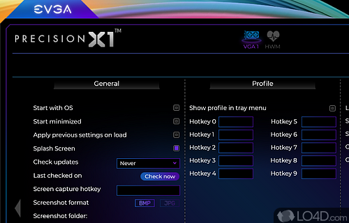 Brand-new interface - Screenshot of EVGA Precision X1