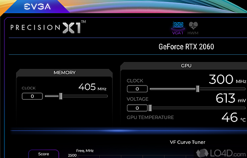 Faster and easier - Screenshot of EVGA Precision X1