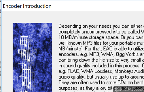 Extract audio from CD/DVD - Screenshot of Exact Audio Copy