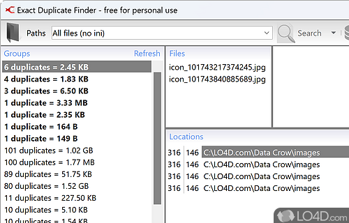Exact Duplicate Finder Screenshot