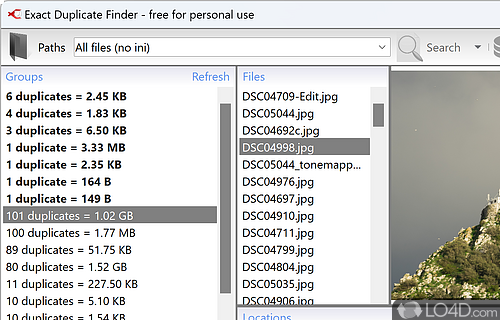 Find and remove duplicates - Screenshot of Exact Duplicate Finder