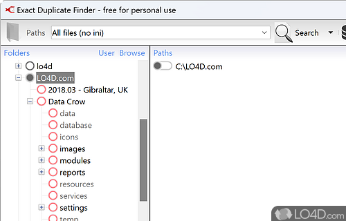 Scan an entire drive or custom folder - Screenshot of Exact Duplicate Finder