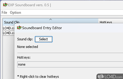 EXP Soundboard screenshot