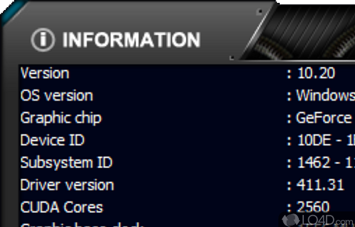 Allows you to create up to 5 custom user mode settings - Screenshot of EXPERTool