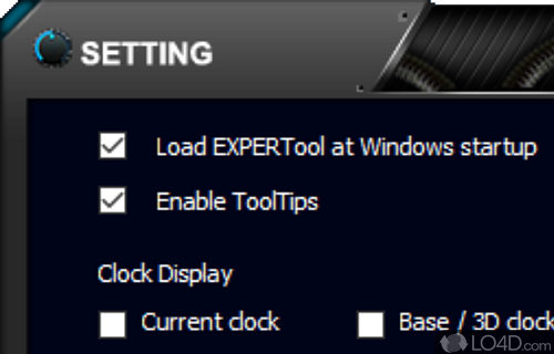A utility that helps you get the most out of your NVIDIA graphics card - Screenshot of EXPERTool