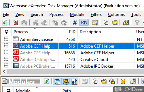 eXtended Task Manager Screenshot